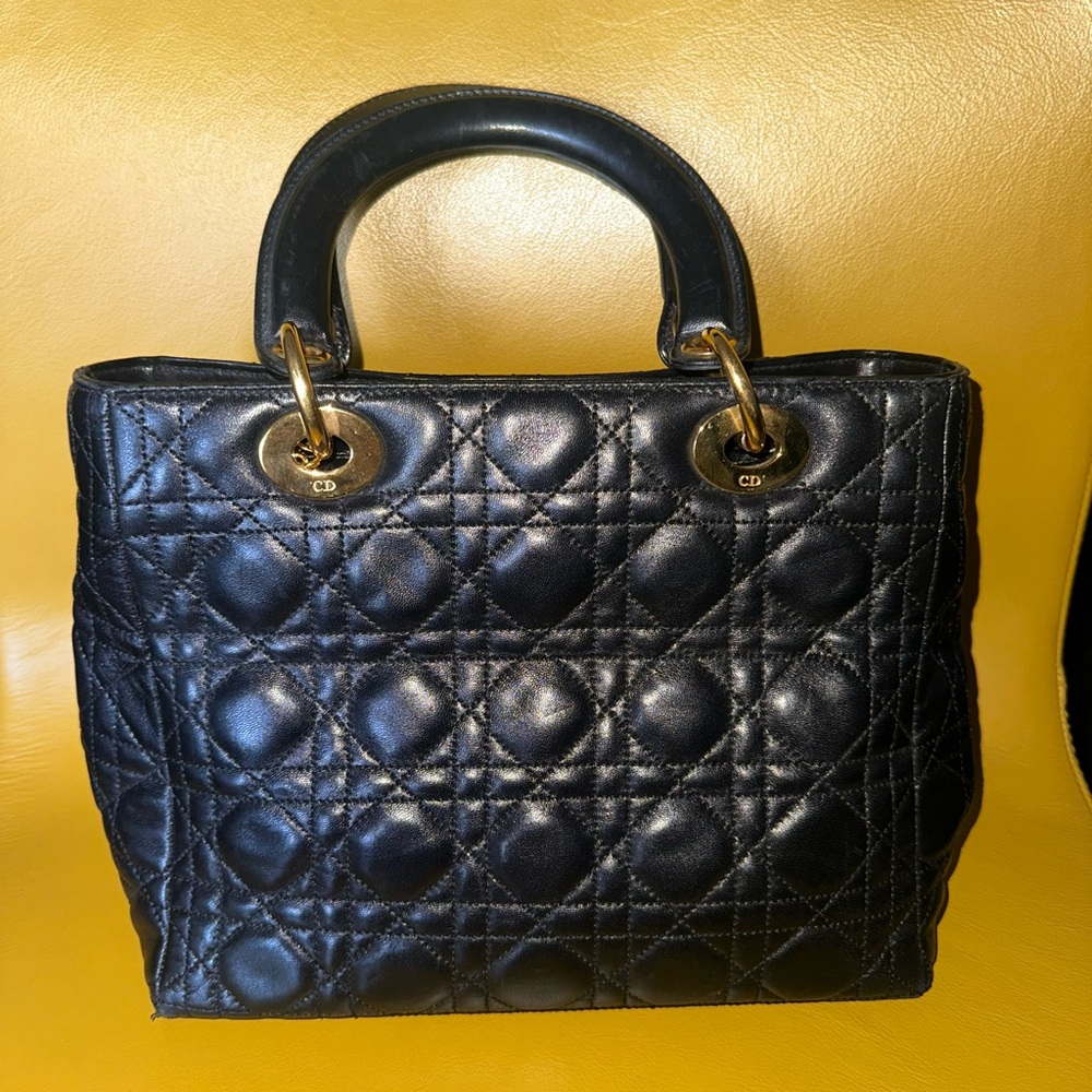 Dior Black Quilted Handbag